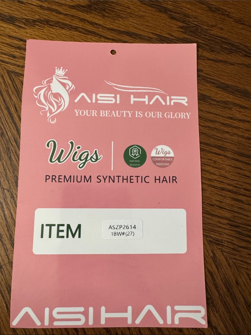 NEW AISI 26” Black Wavy Women's Hair Wig - Picture 5 of 8